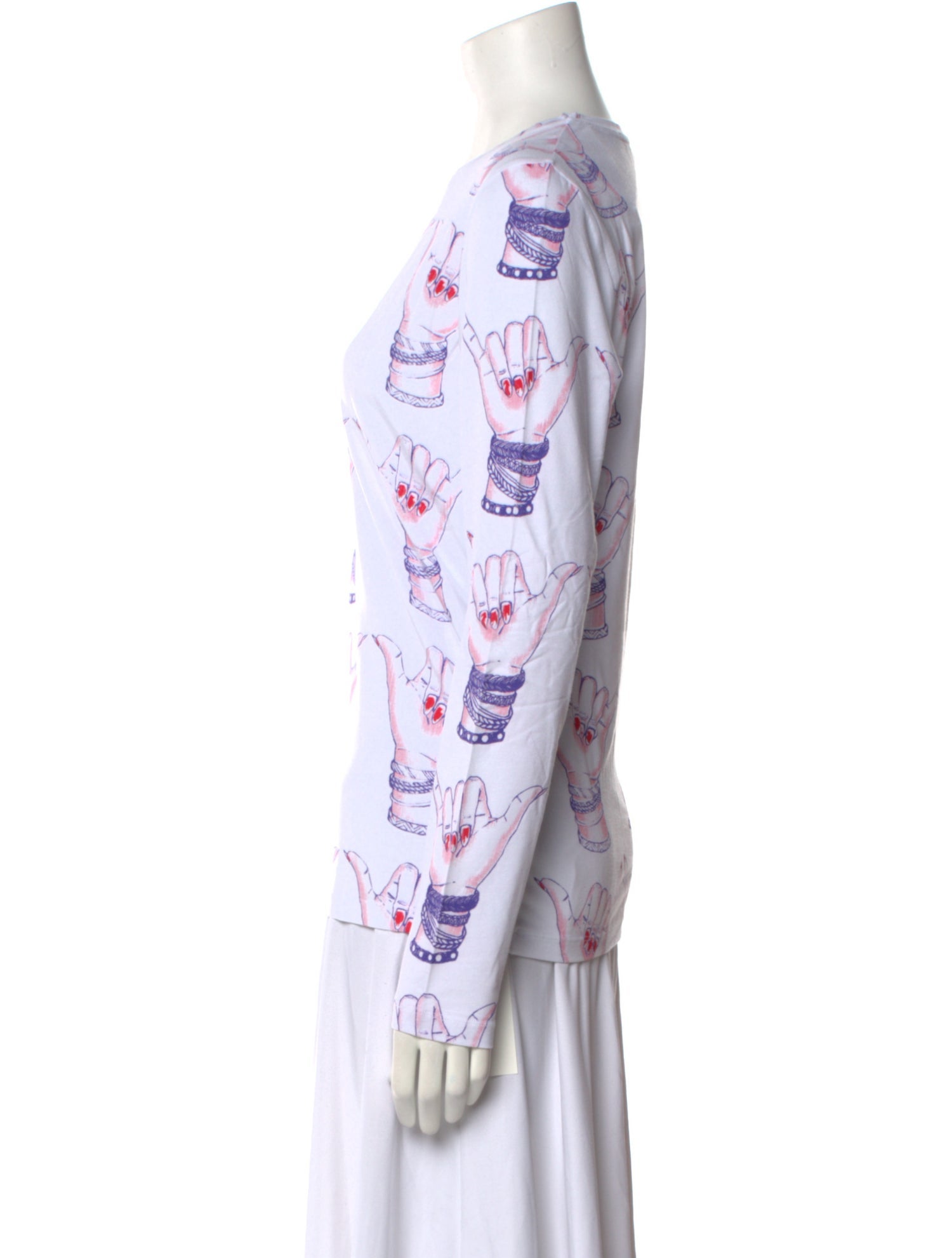 Jonathan Cohen Graphic Print Crew Neck Tunic w/ Tags