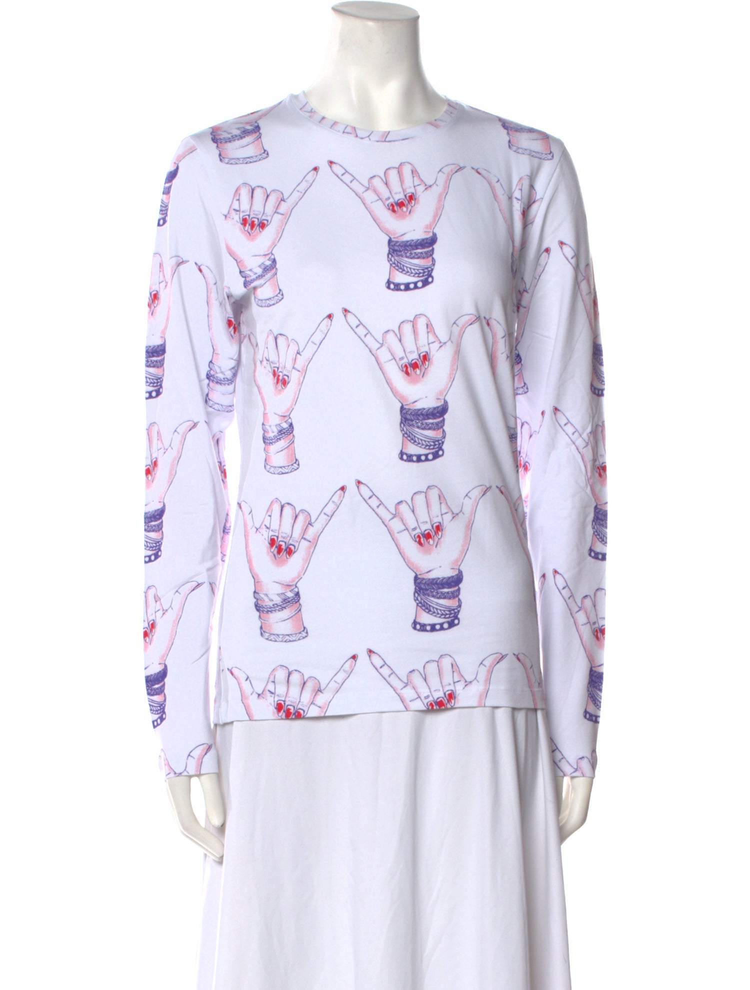 Jonathan Cohen Graphic Print Crew Neck Tunic w/ Tags