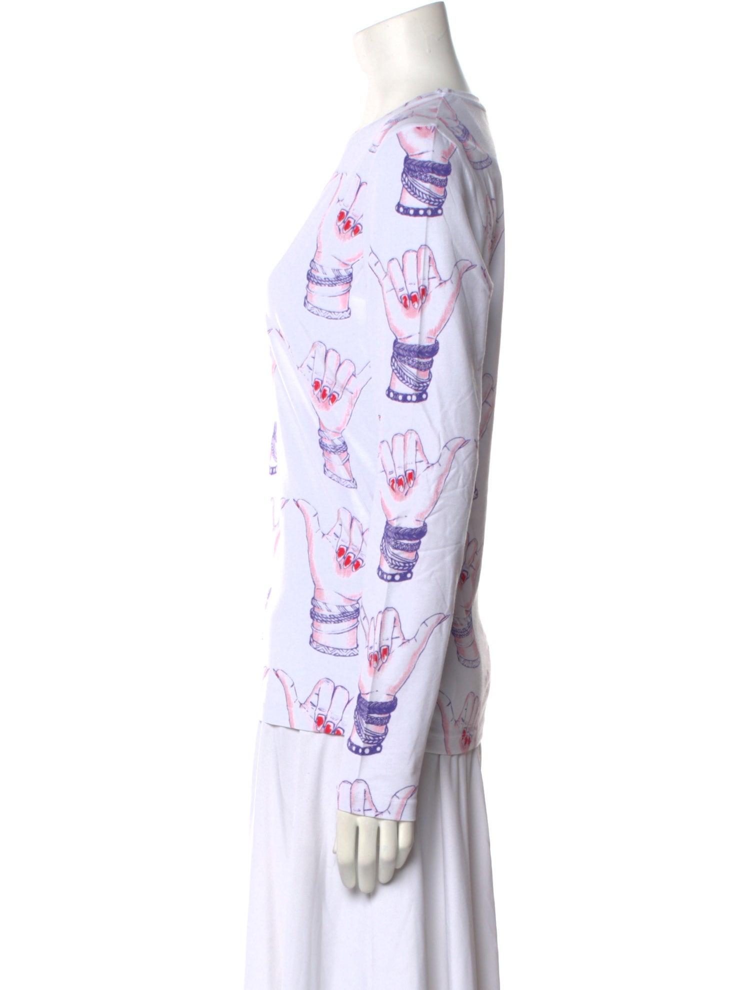 Jonathan Cohen Graphic Print Crew Neck Tunic w/ Tags