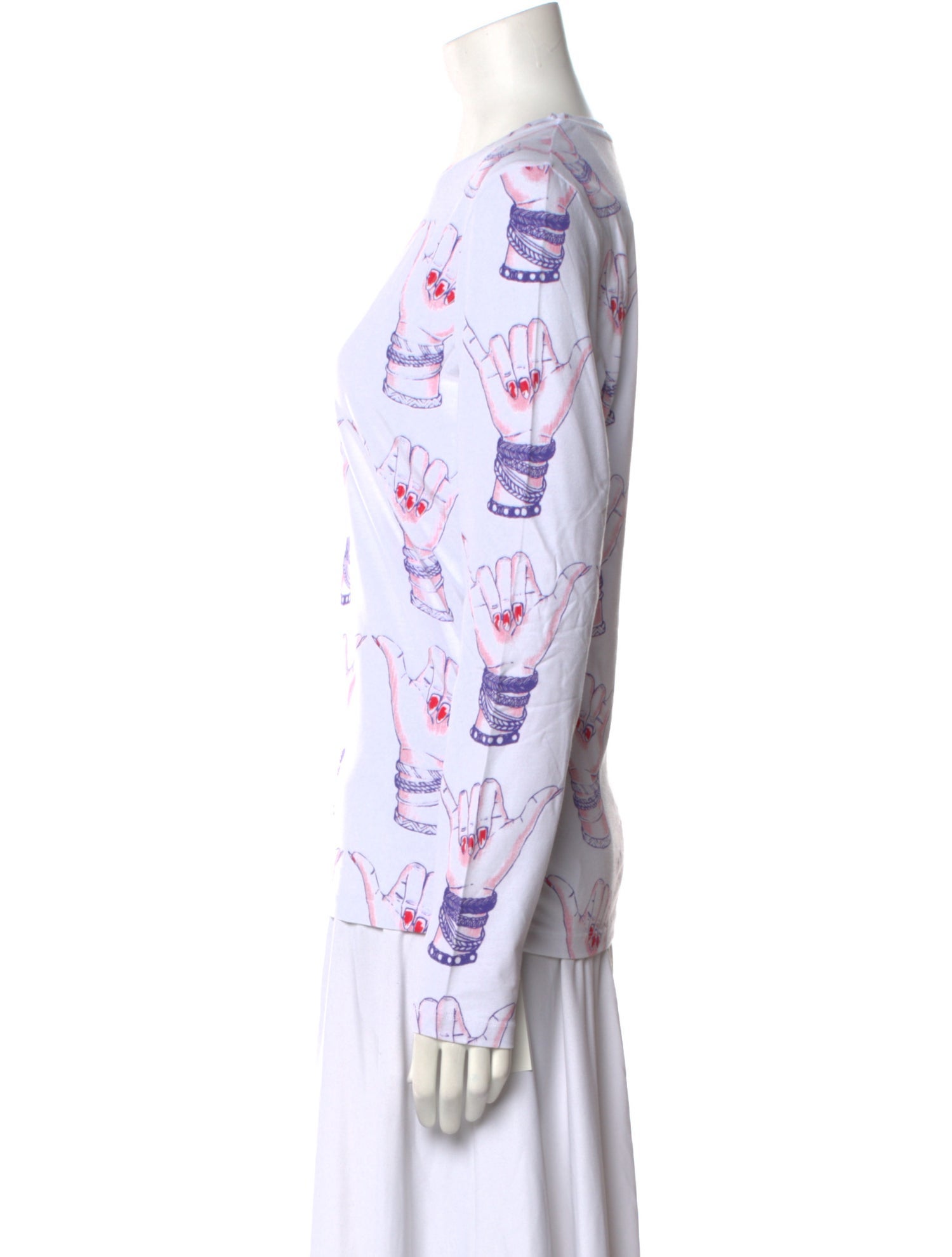 Jonathan Cohen Graphic Print Crew Neck Tunic w/ Tags