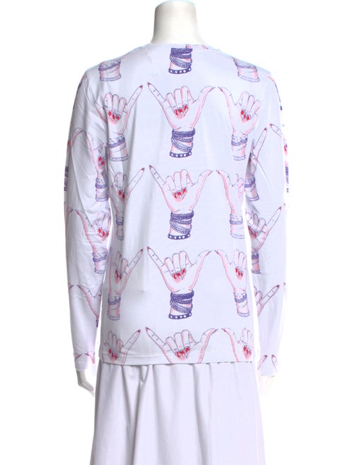 Jonathan Cohen Graphic Print Crew Neck Sweatshirt