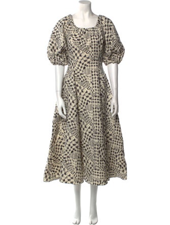 Jonathan Cohen Printed Long Dress