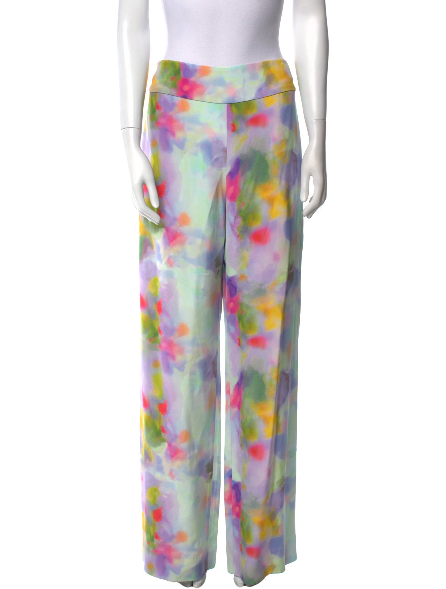 Jonathan Cohen Silk Wide Leg Pants
