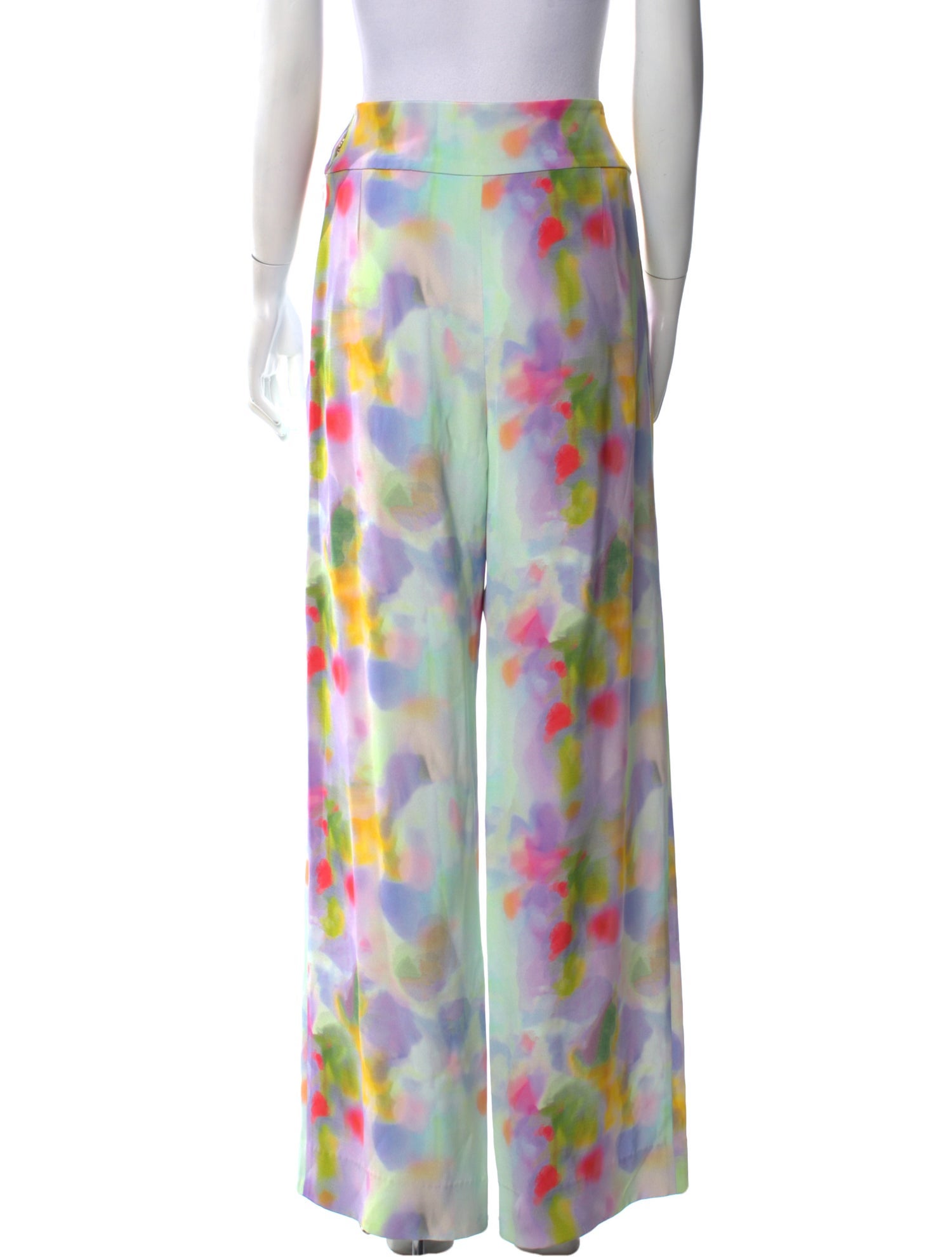 Jonathan Cohen Silk Wide Leg Pants