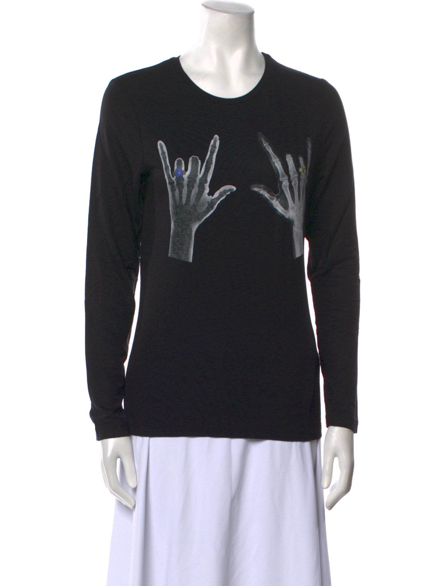 Jonathan Cohen Graphic Print Crew Neck Sweatshirt w/ Tags