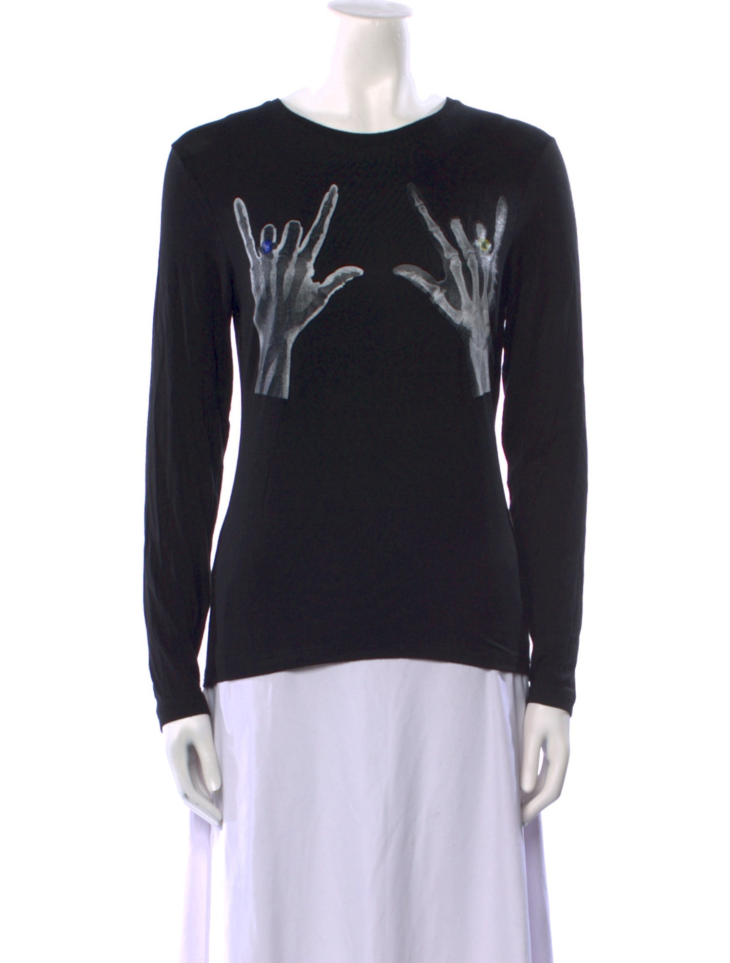 Jonathan Cohen Graphic Print Crew Neck Sweatshirt