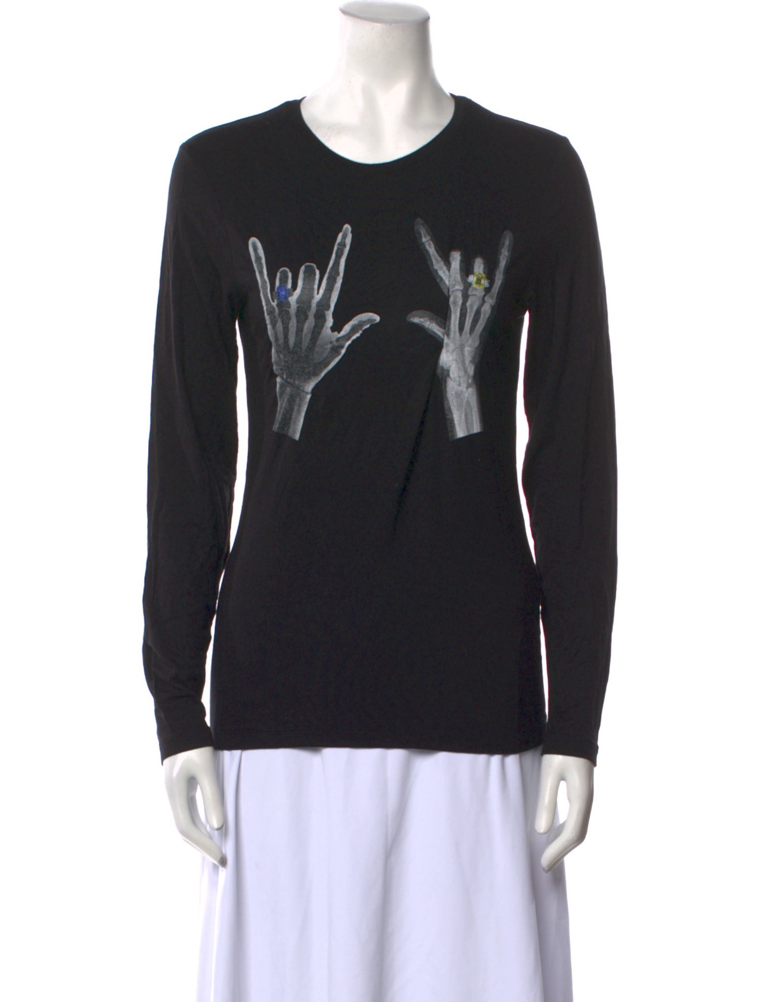 Jonathan Cohen Graphic Print Crew Neck Sweatshirt
