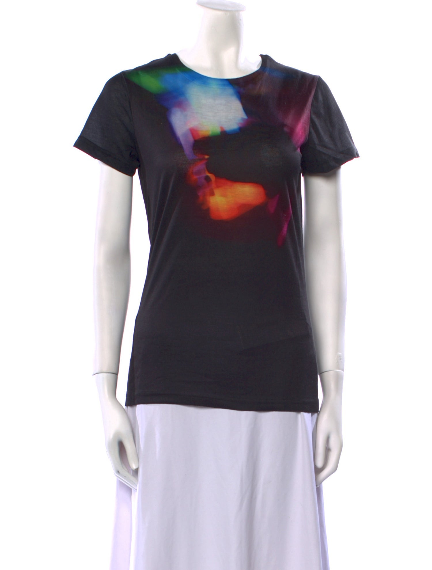Jonathan Cohen Graphic Print Scoop Neck T-Shirt w/ Tags