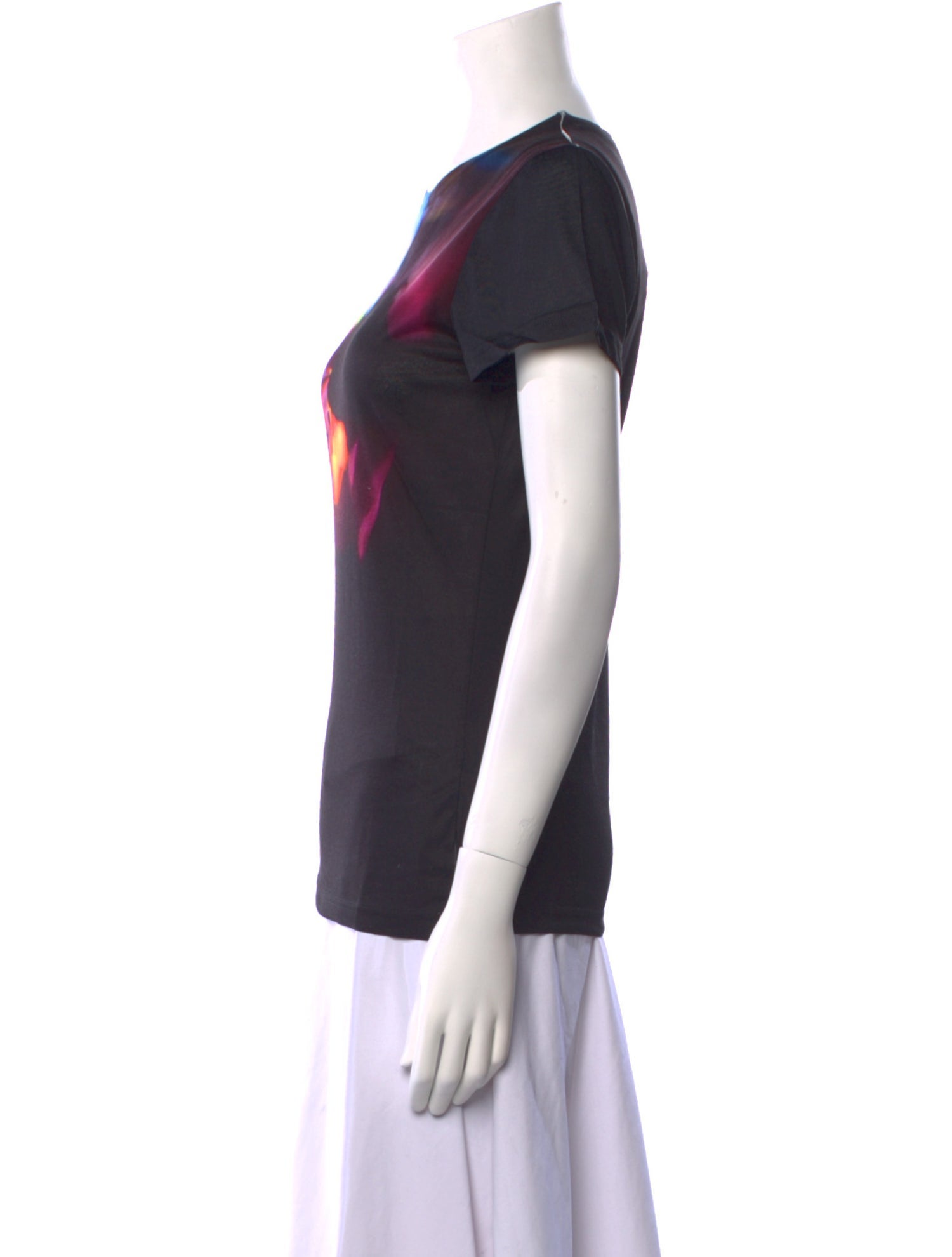 Jonathan Cohen Graphic Print Scoop Neck T-Shirt w/ Tags