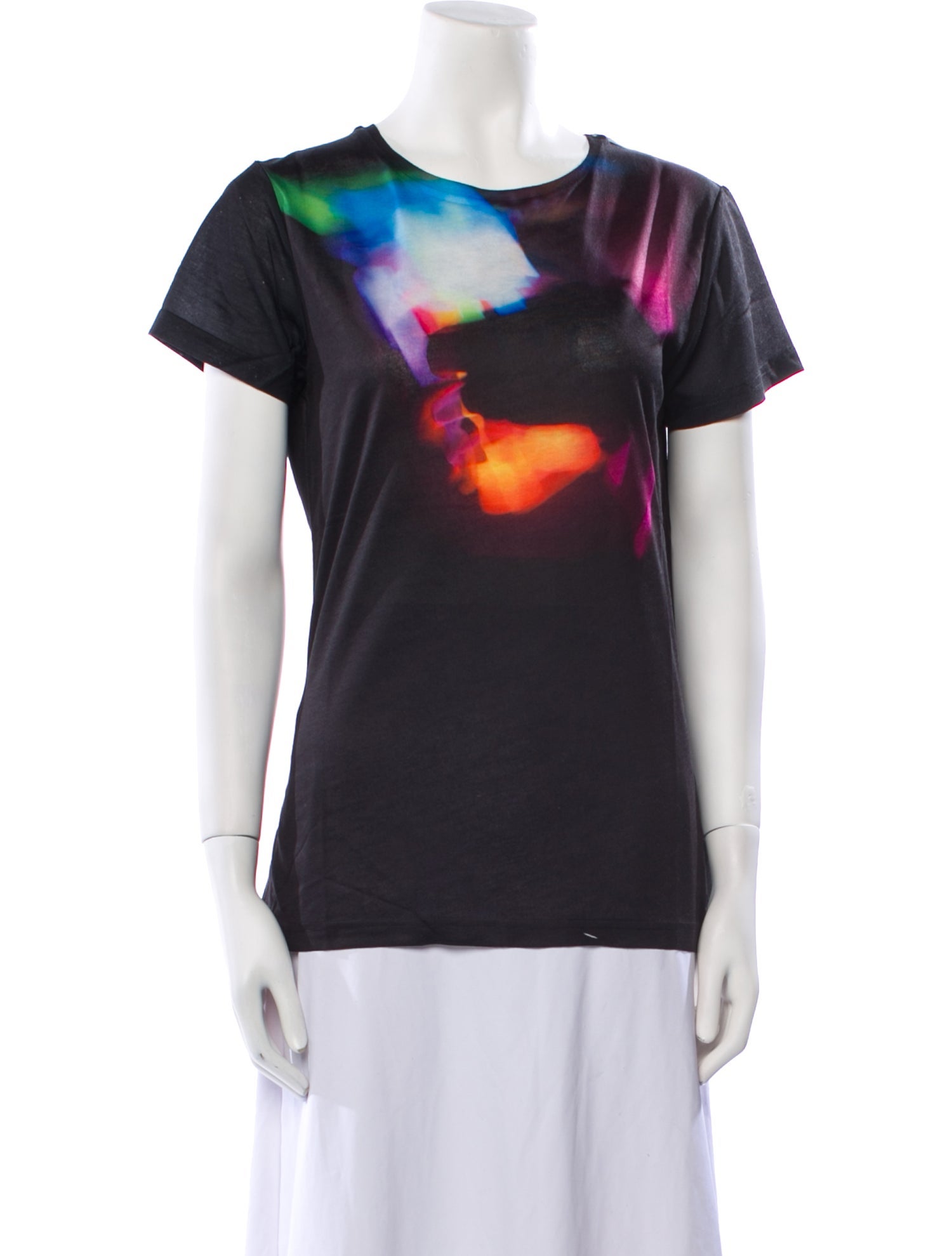 Jonathan Cohen Tie-Dye Print Scoop Neck T-Shirt w/ Tags
