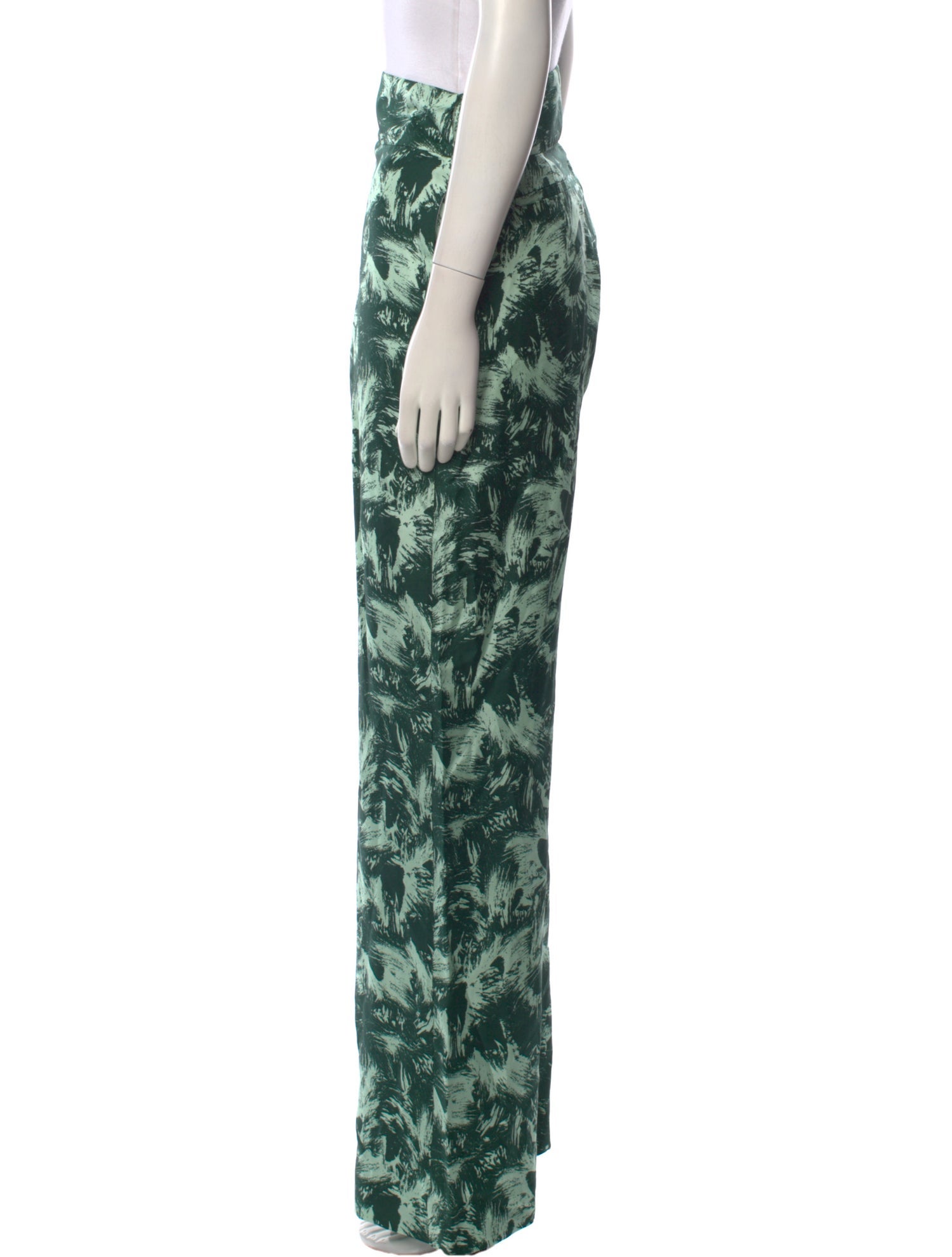 Jonathan Cohen Silk Wide Leg Pants