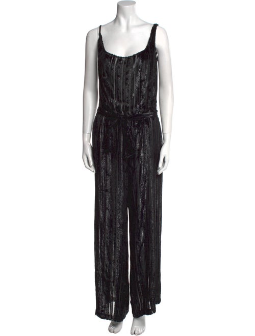 Jonathan Cohen Striped Square Neckline Jumpsuit