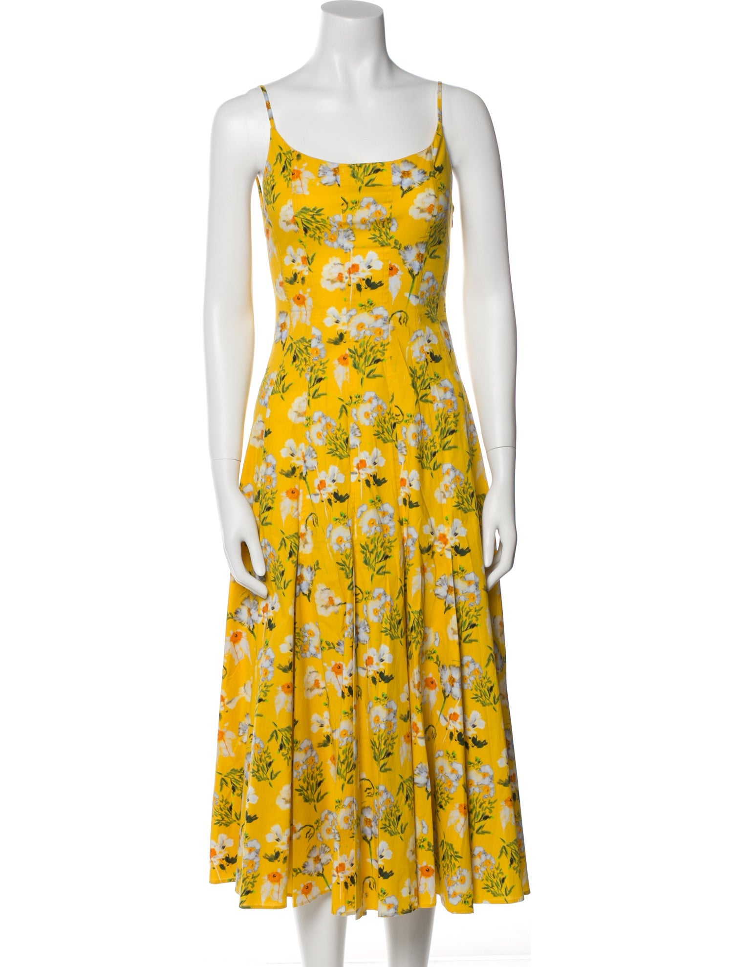 Jonathan Cohen Floral Print Midi Length Dress