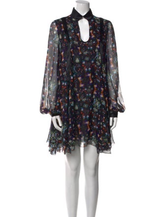 Jonathan Cohen Floral Print Mini Dress