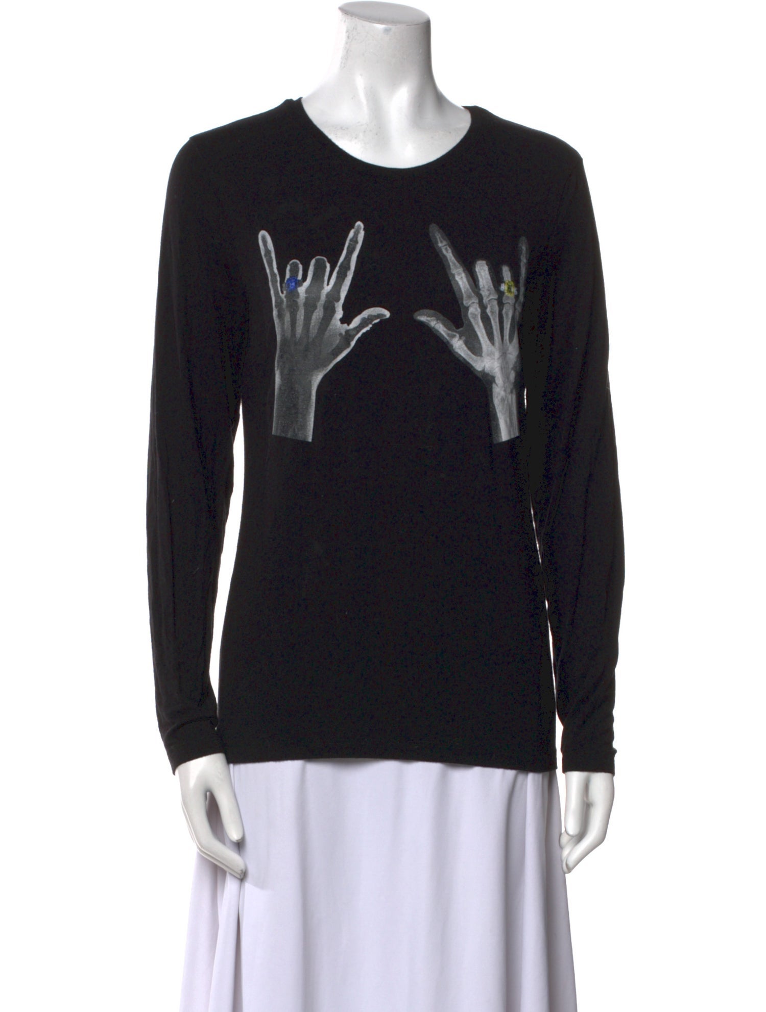 Jonathan Cohen Graphic Print Scoop Neck Sweatshirt
