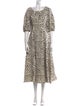 Jonathan Cohen Printed Midi Length Dress