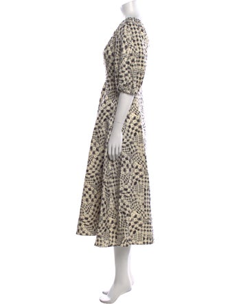 Jonathan Cohen Printed Midi Length Dress