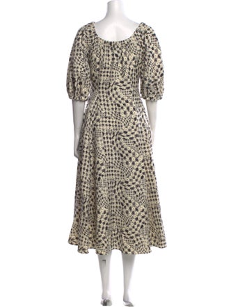 Jonathan Cohen Printed Midi Length Dress