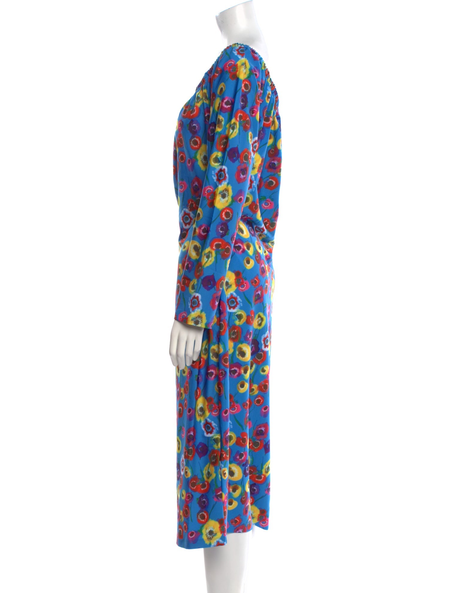 Jonathan Cohen Floral Print Midi Length Dress w/ Tags