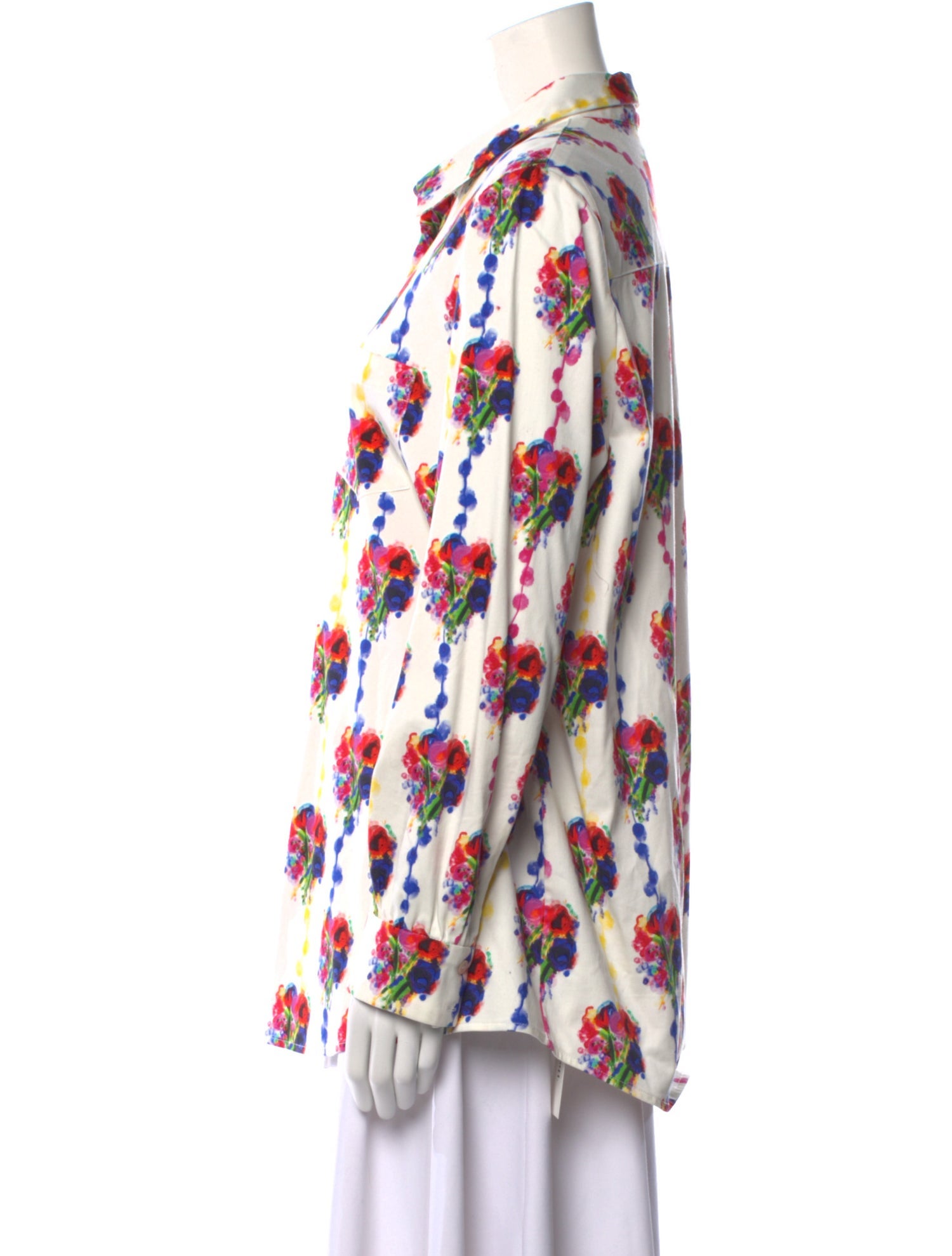 Jonathan Cohen Floral Print Long Sleeve Tunic