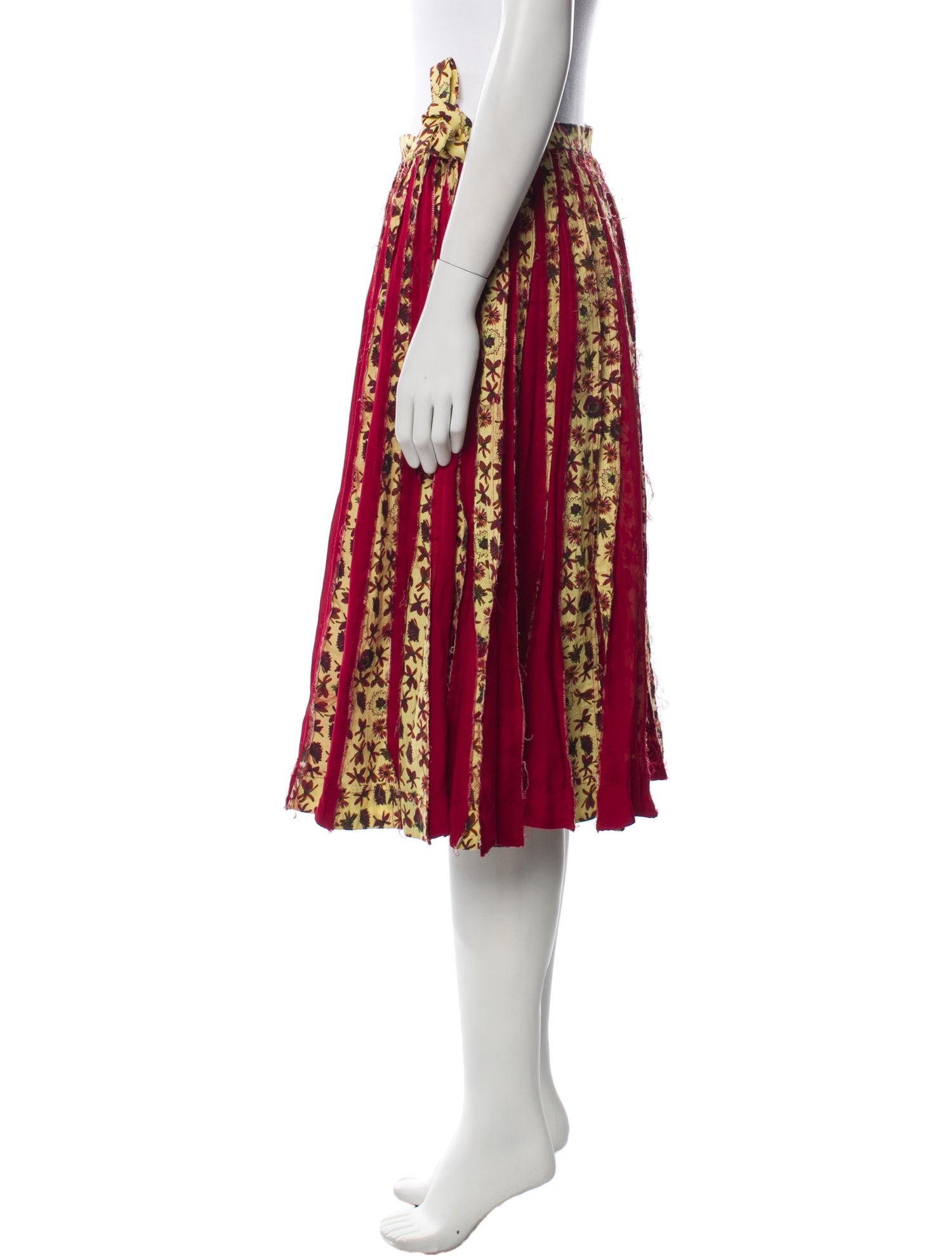 Jonathan Cohen Striped Knee-Length Skirt