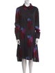 Jonathan Cohen Floral Print Midi Length Dress