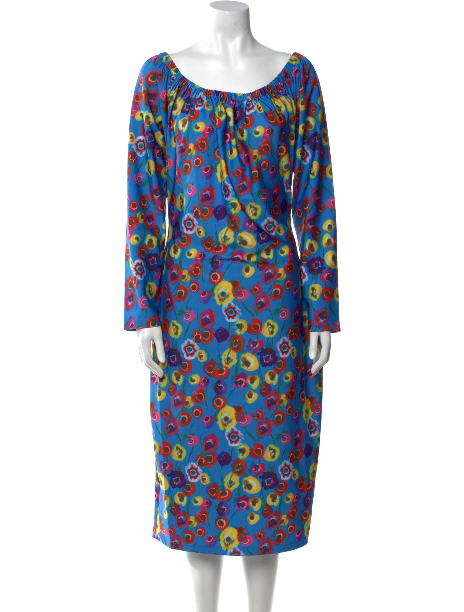 Jonathan Cohen Floral Print Knee-Length Dress w/ Tags
