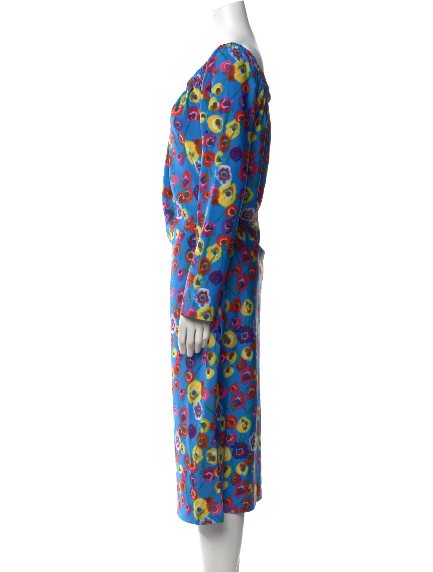 Jonathan Cohen Floral Print Knee-Length Dress w/ Tags