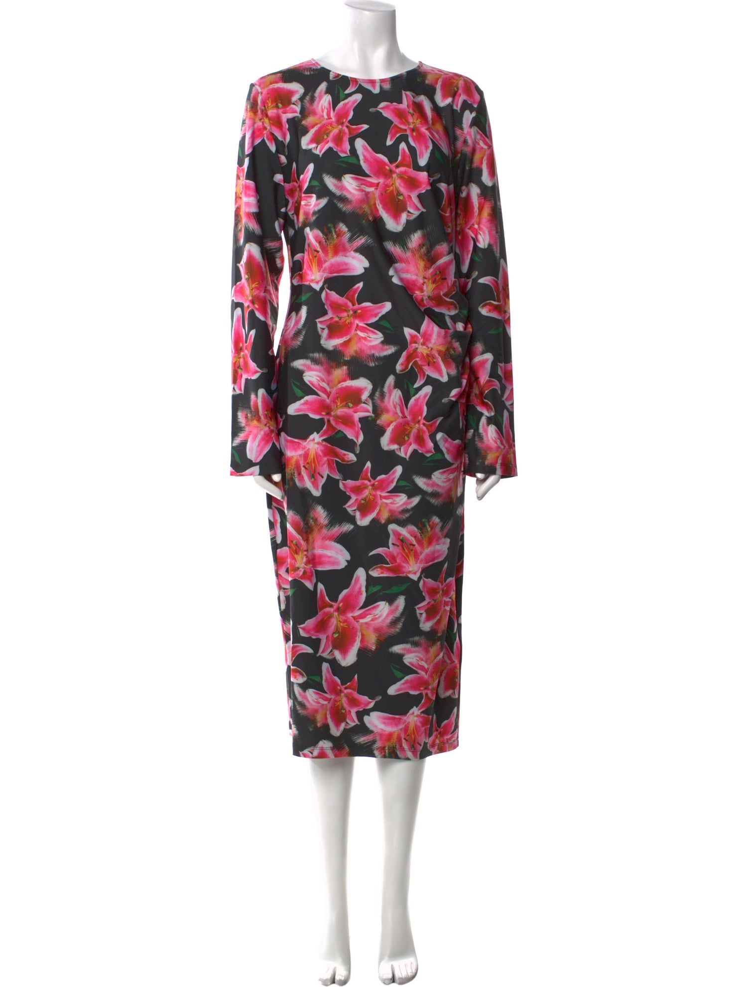 Jonathan Cohen Floral Print Midi Length Dress w/ Tags