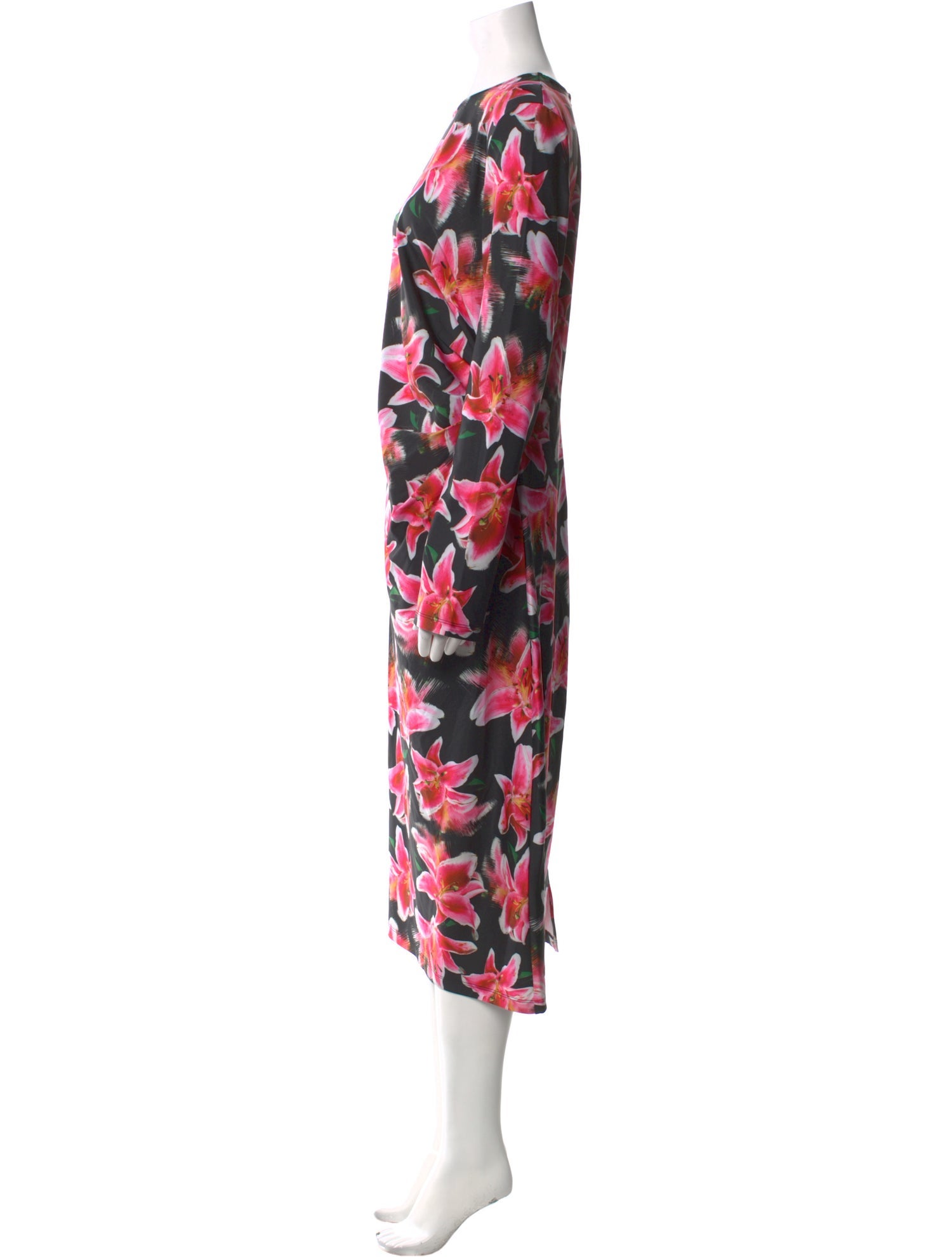 Jonathan Cohen Floral Print Midi Length Dress w/ Tags
