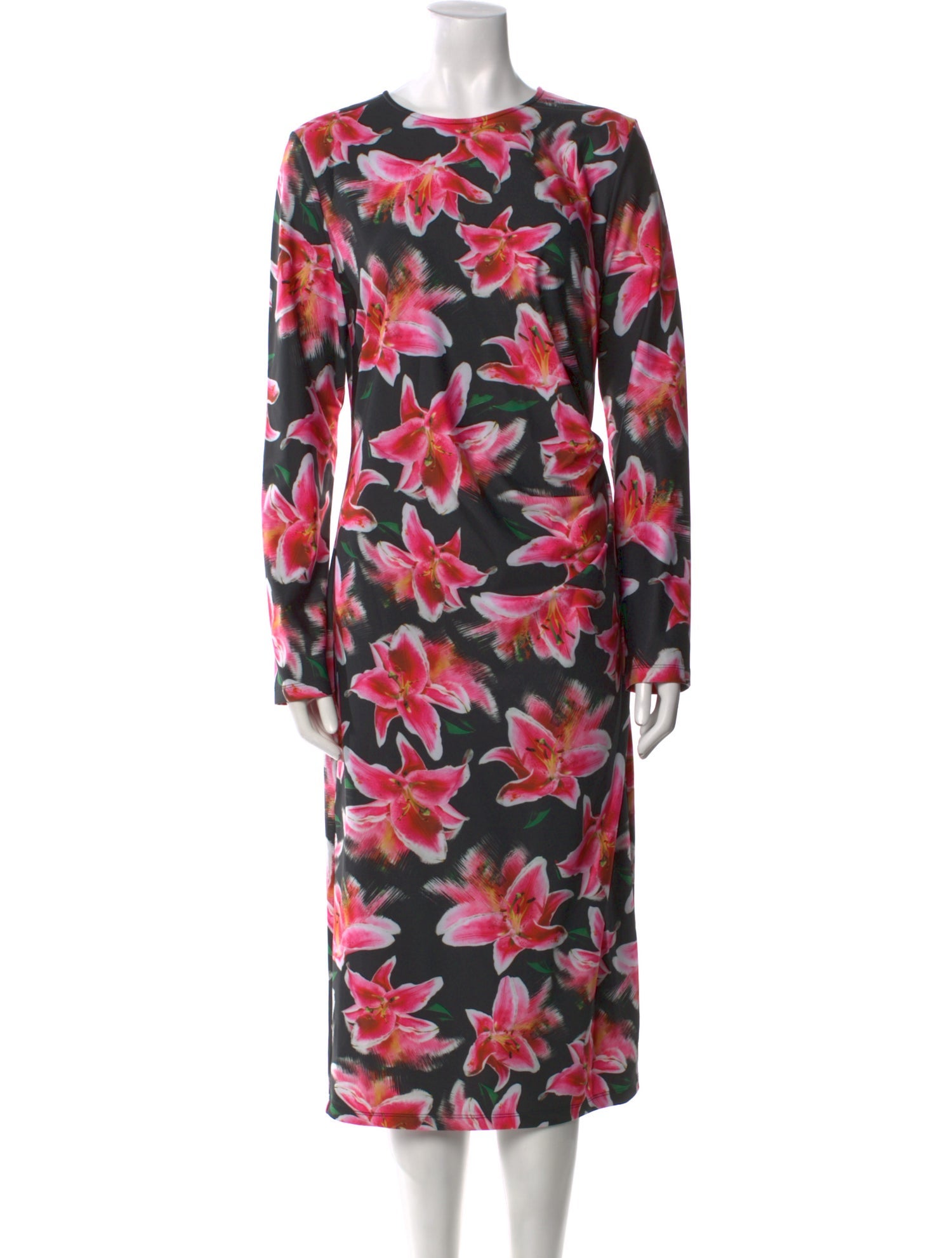 Jonathan Cohen Floral Print Midi Length Dress w/ Tags