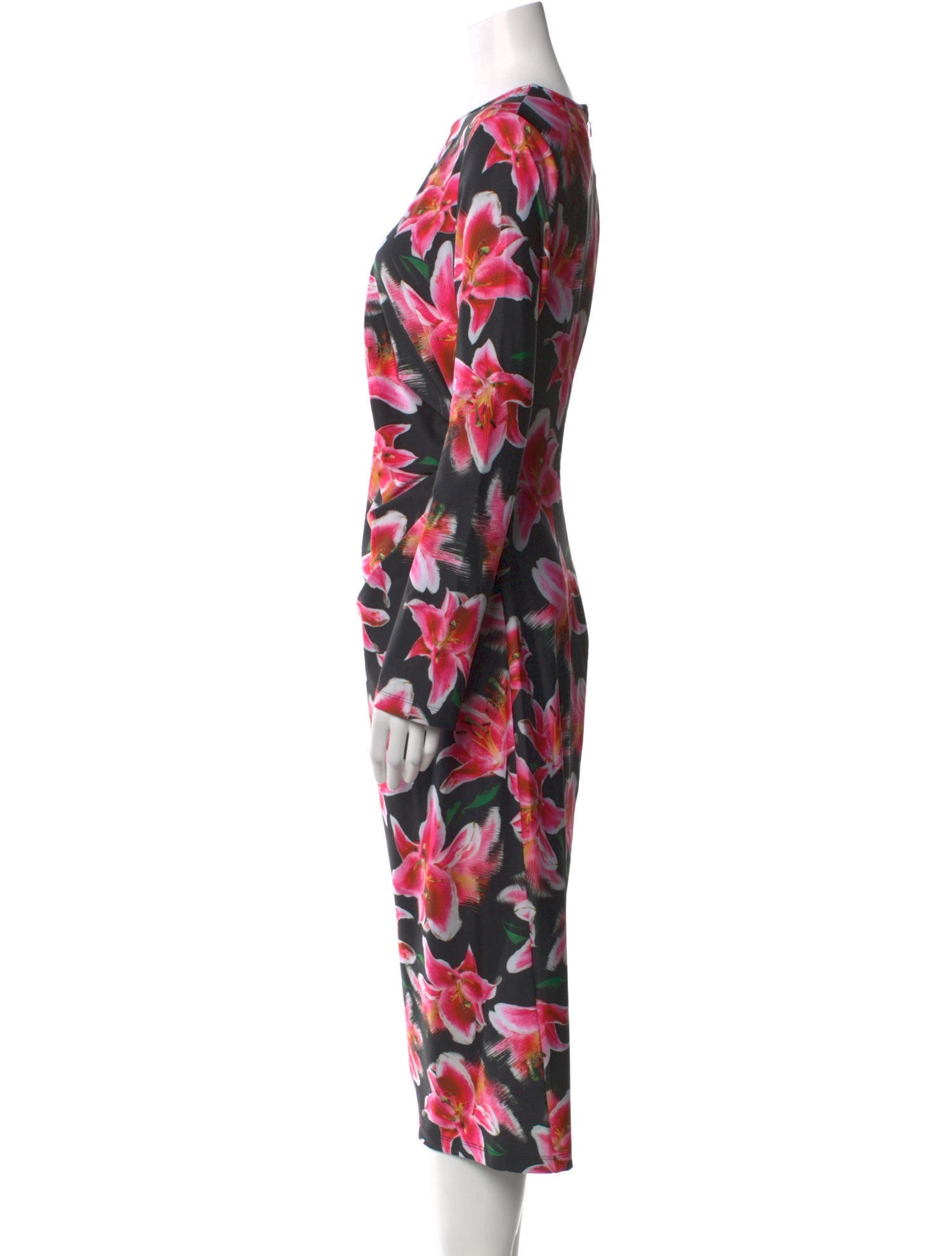 Jonathan Cohen Floral Print Midi Length Dress w/ Tags