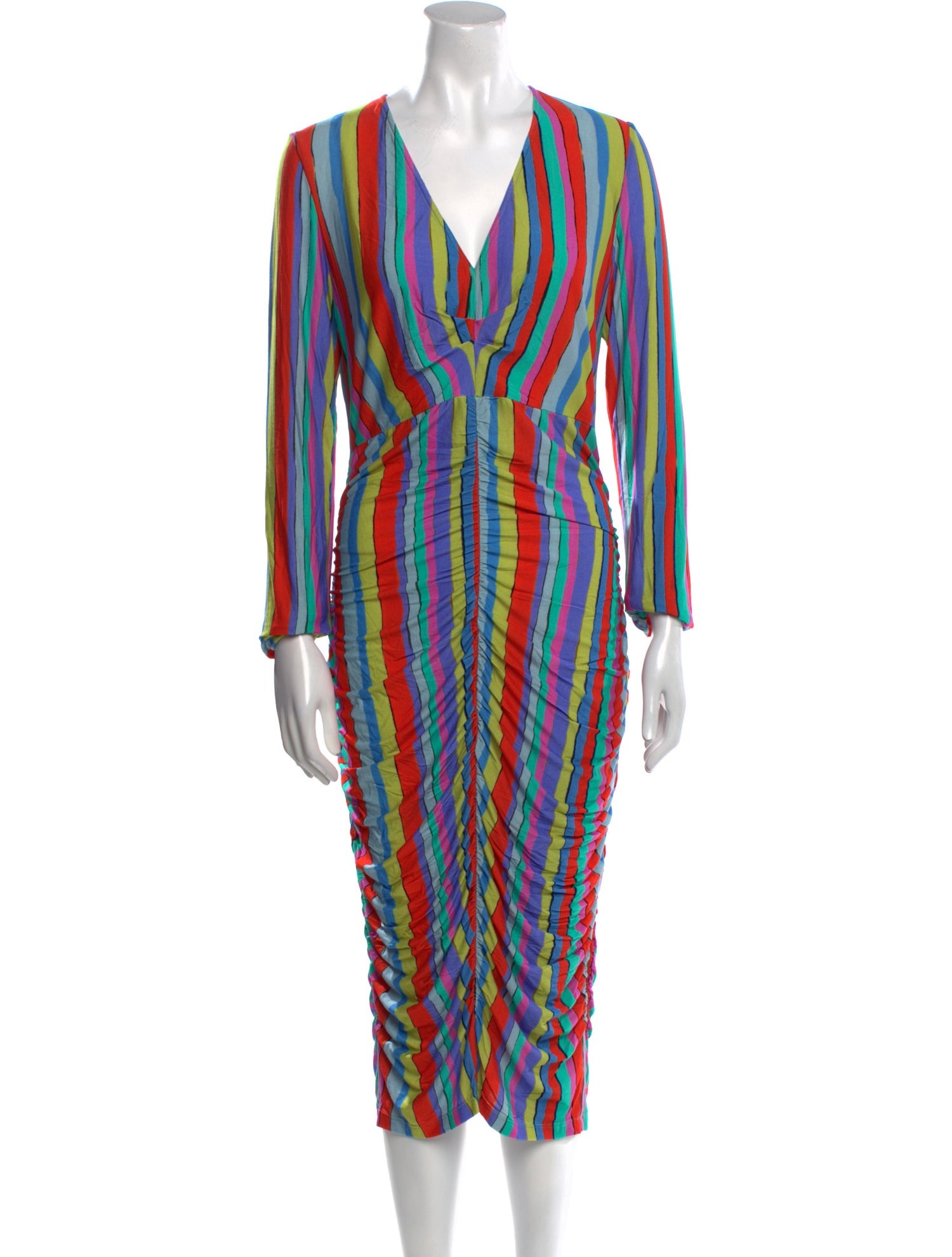 Jonathan Cohen Striped Midi Length Dress w/ Tags