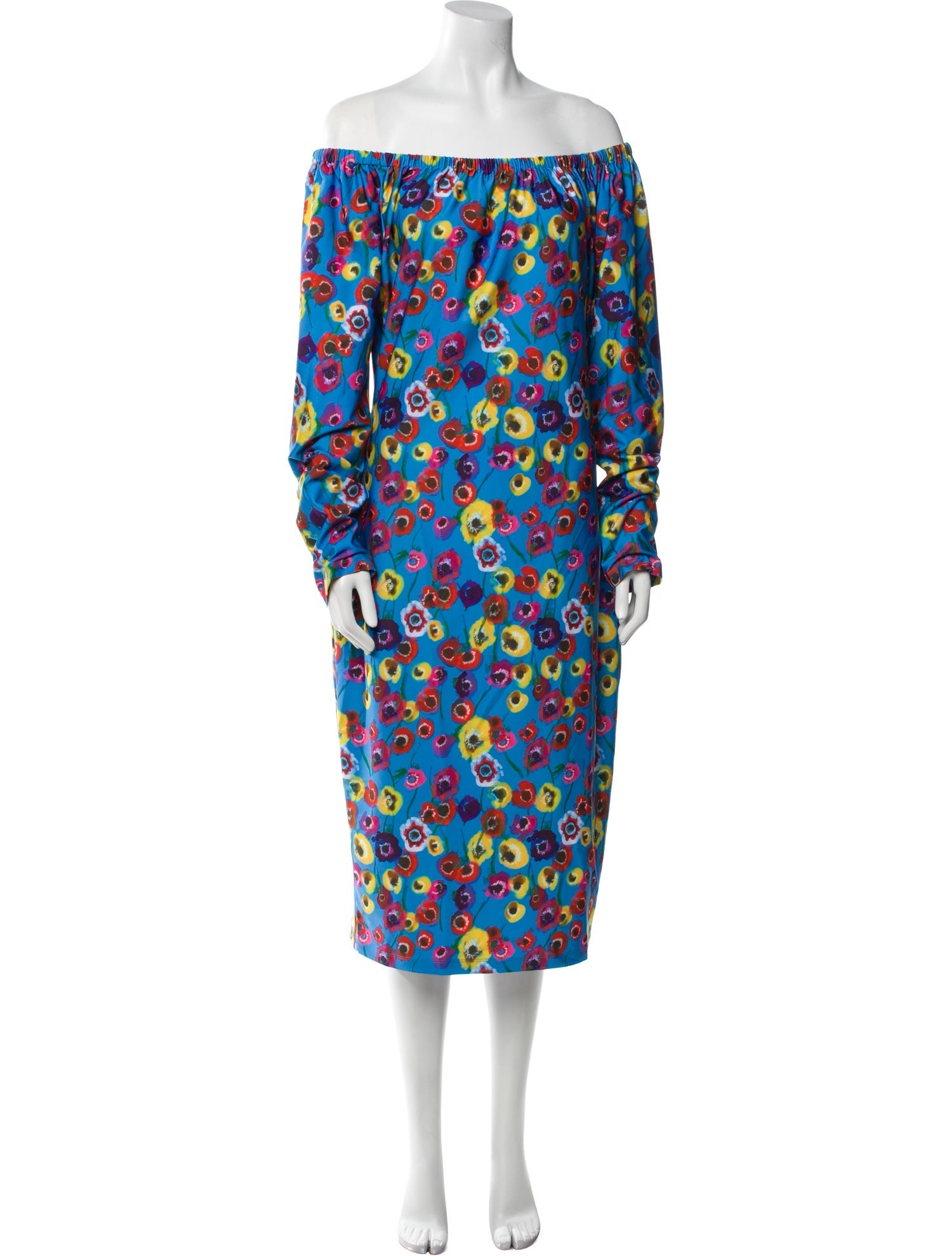 Jonathan Cohen Floral Print Midi Length Dress w/ Tags