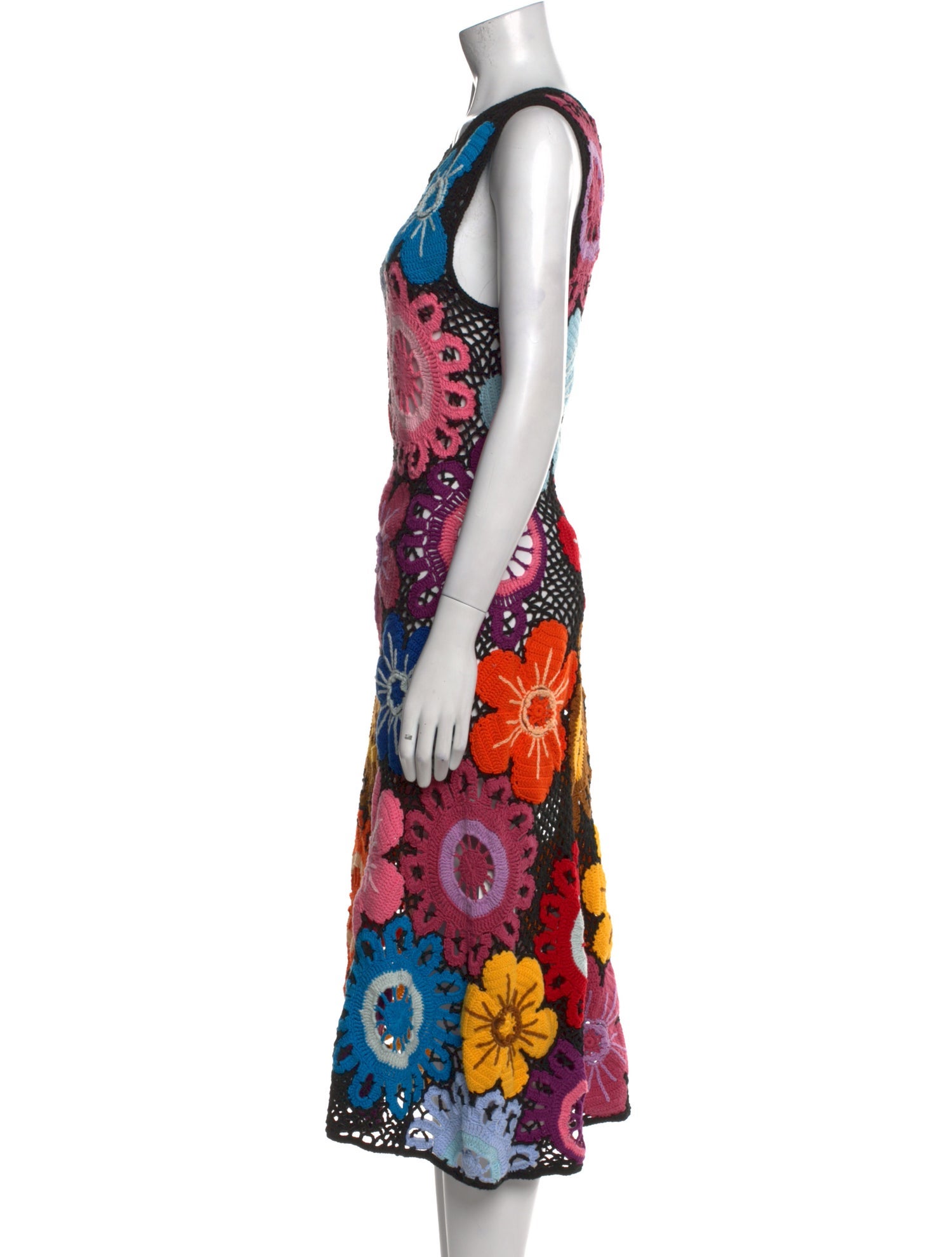 Jonathan Cohen Floral Print Midi Length Dress w/ Tags