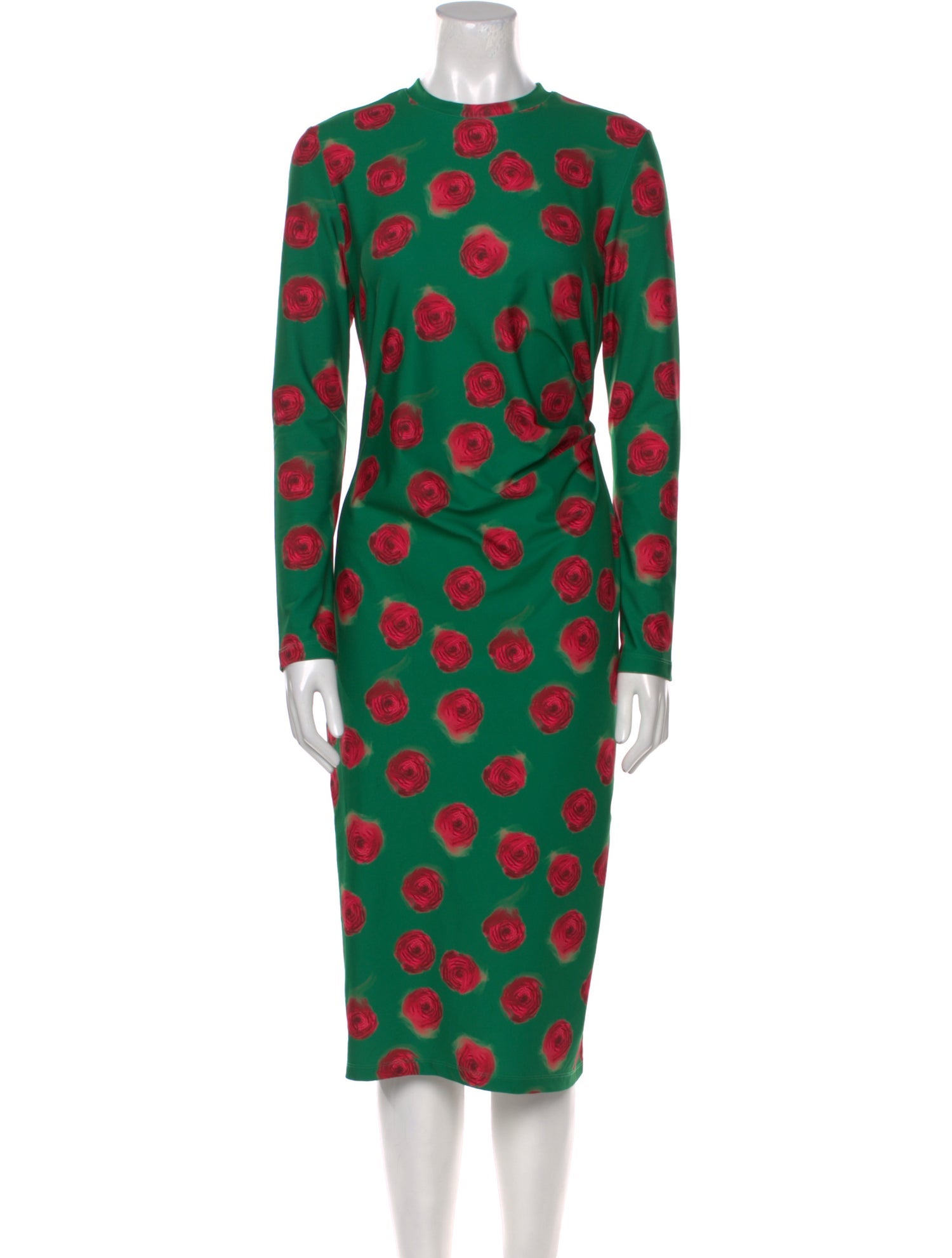 Jonathan Cohen Polka Dot Print Midi Length Dress