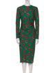 Jonathan Cohen Polka Dot Print Midi Length Dress