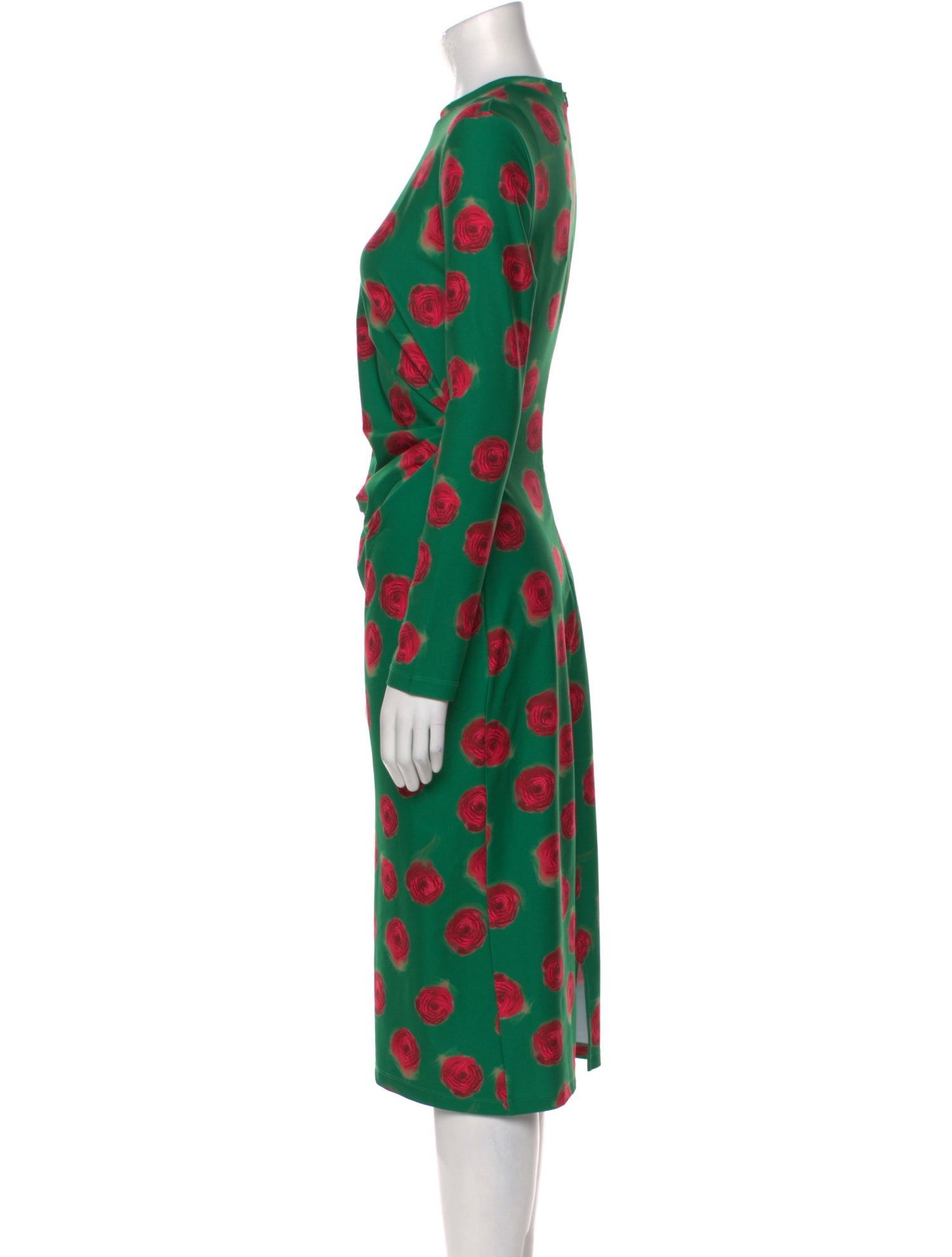 Jonathan Cohen Polka Dot Print Midi Length Dress