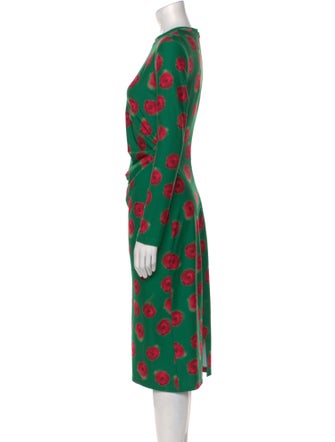 Jonathan Cohen Polka Dot Print Midi Length Dress