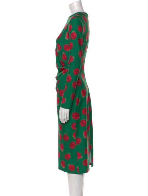 Jonathan Cohen Polka Dot Print Midi Length Dress