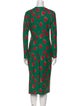 Jonathan Cohen Polka Dot Print Midi Length Dress