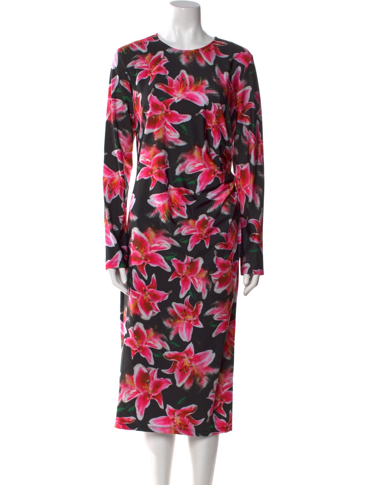 Jonathan Cohen Floral Print Midi Length Dress
