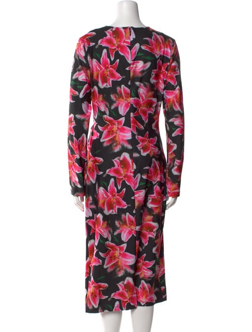 Jonathan Cohen Floral Print Midi Length Dress