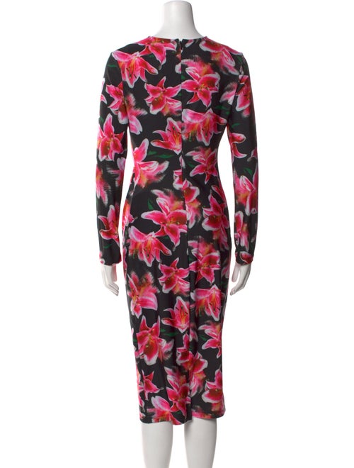 Jonathan Cohen Floral Print Midi Length Dress