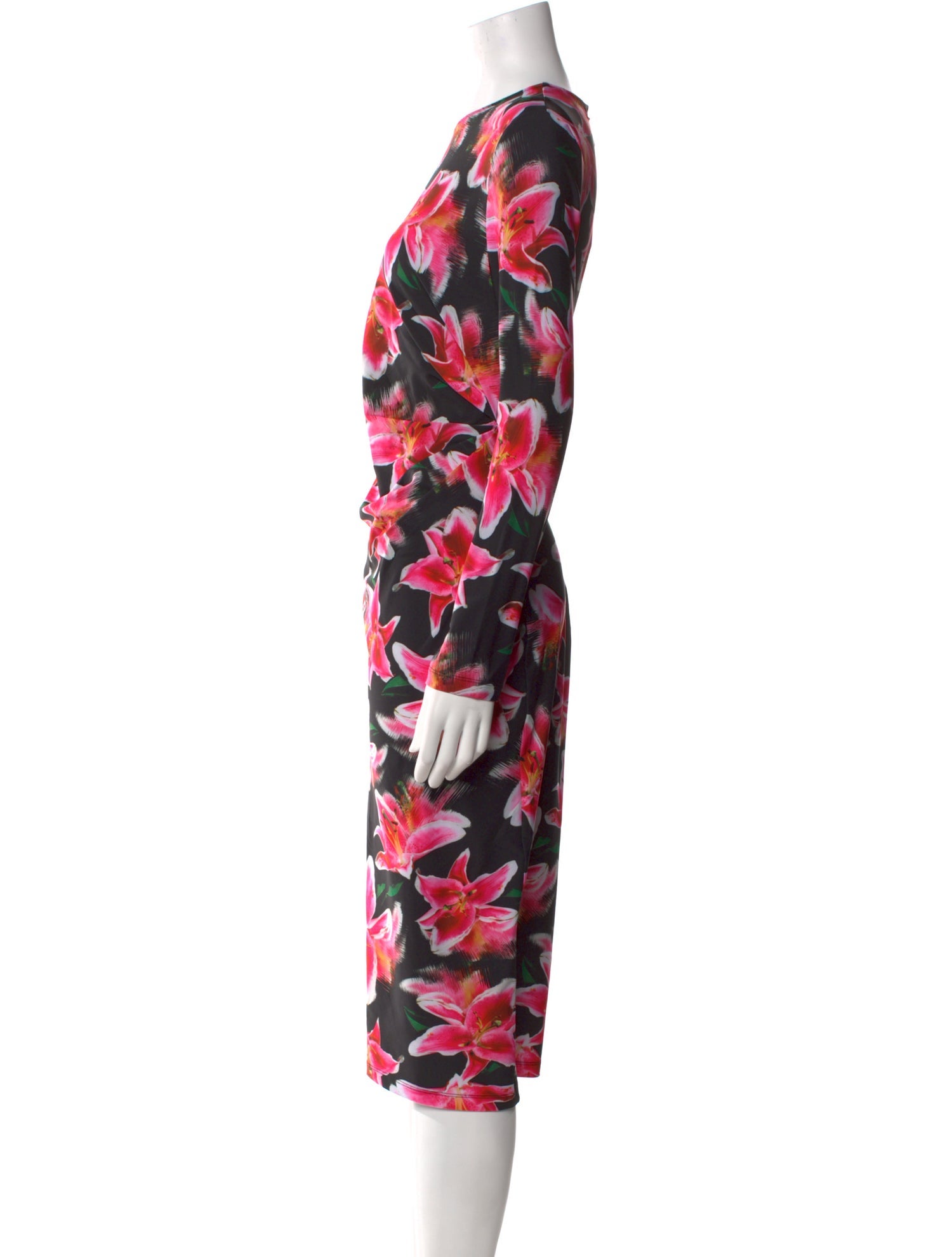Jonathan Cohen Floral Print Midi Length Dress