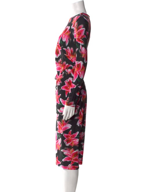 Jonathan Cohen Floral Print Midi Length Dress
