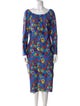 Jonathan Cohen Printed Midi Length Dress