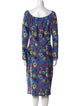 Jonathan Cohen Printed Midi Length Dress
