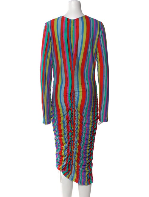 Jonathan Cohen Striped Midi Length Dress