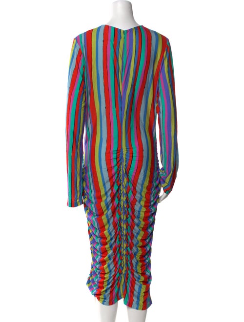 Jonathan Cohen Striped Midi Length Dress
